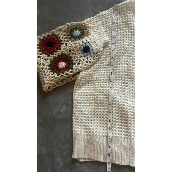 Audrey Parks Francescas | Med. | Crotchet | Granny Square | Open Cardigan | EUC - Picture 10 of 11